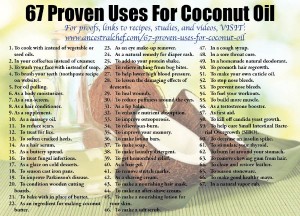 67 uses for coconut oil